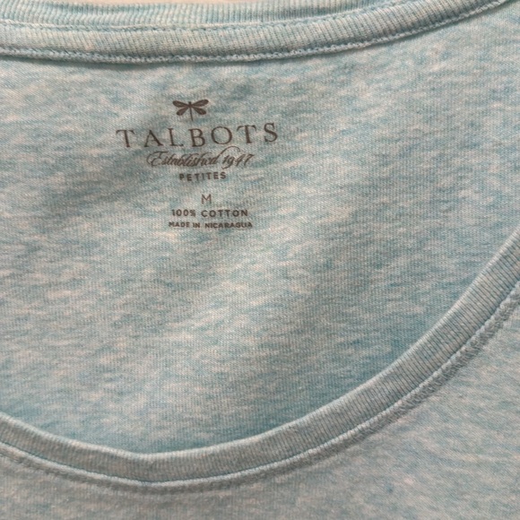 Talbots Petites 100% Cotton Short Sleeve top - Picture 2 of 2